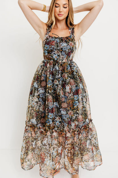Jiana Maxi Dress in Black