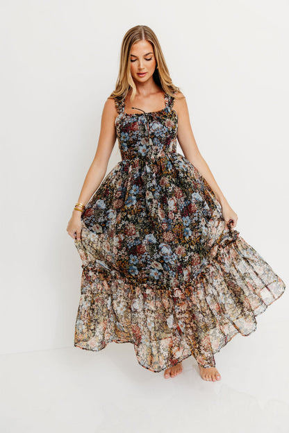 Jiana Maxi Dress in Black