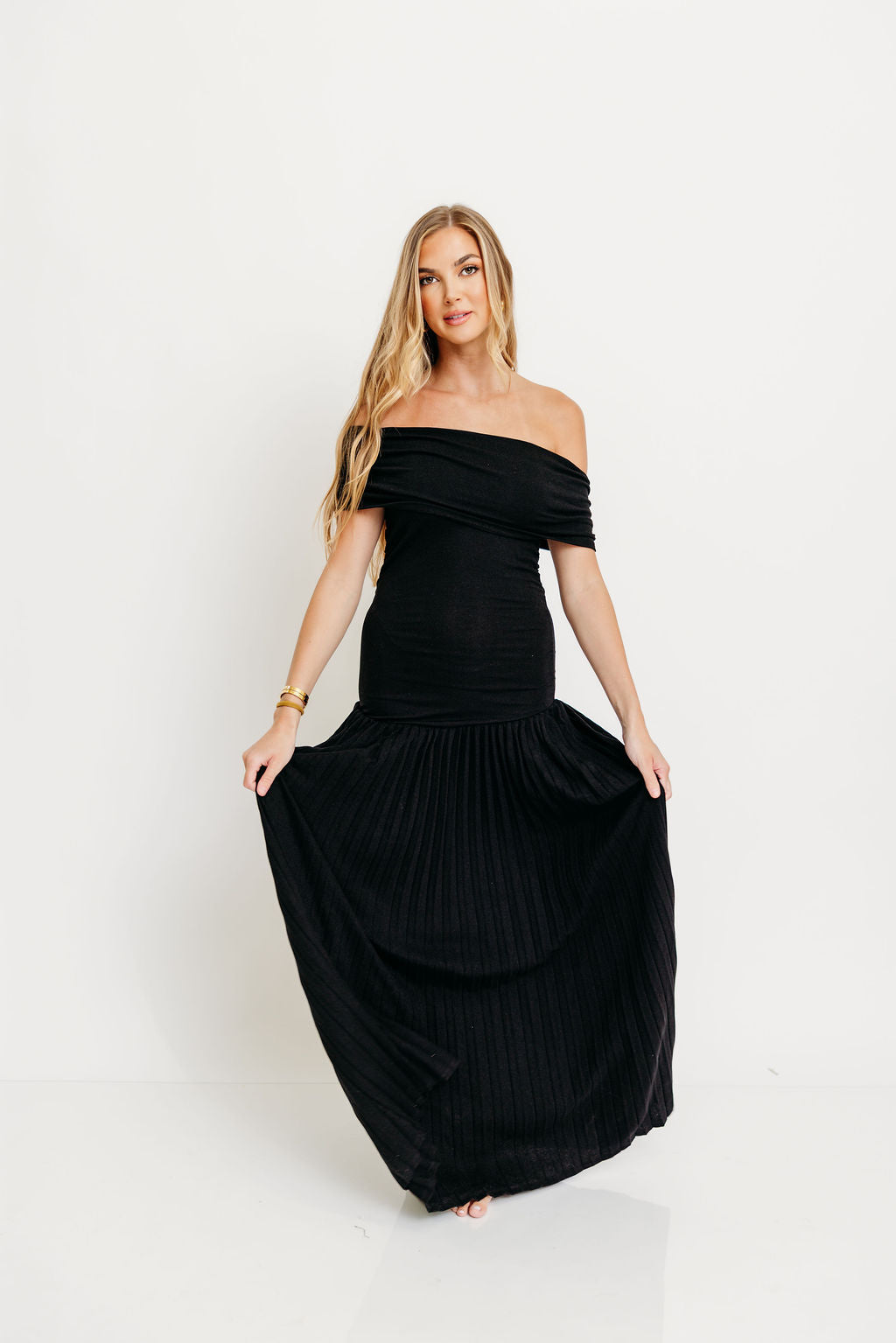 Elina Maxi Dress in Black
