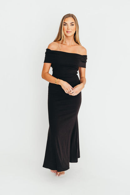 Monroe Maxi Dress in Black - Bump Friendly