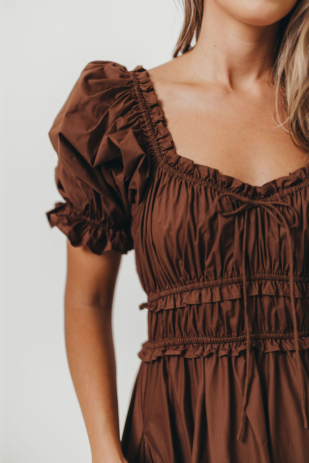 Sydnee Cotton Maxi Dress in Chocolate Brown - Bump Friendly - Restocking in Nov