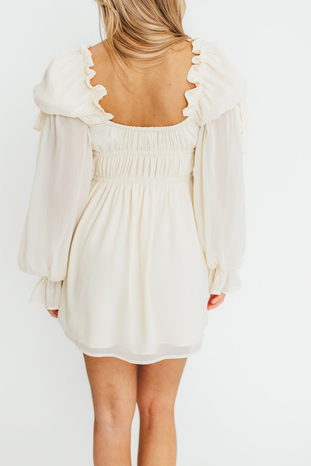Macbeth Mini Dress in Cream