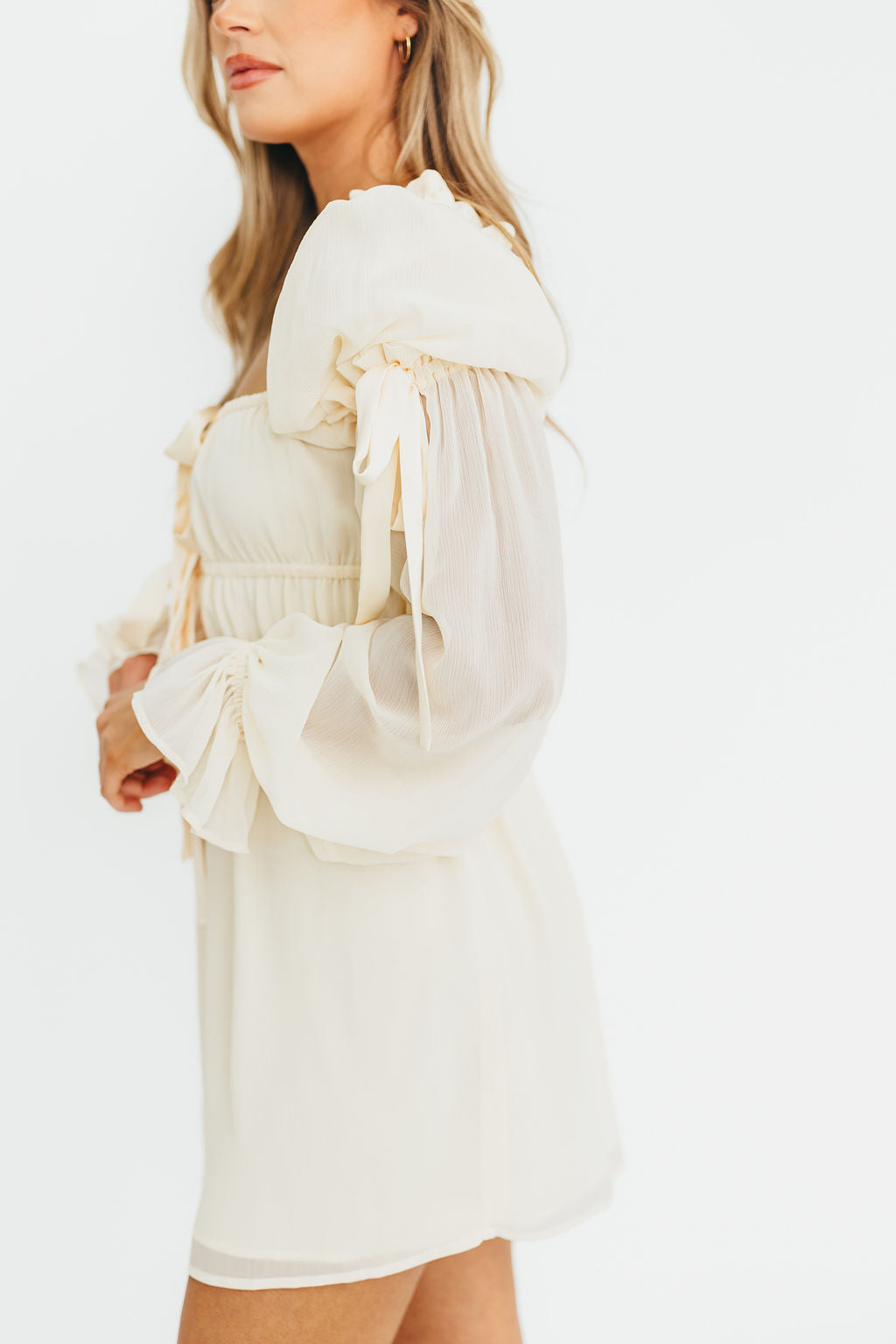 Macbeth Mini Dress in Cream