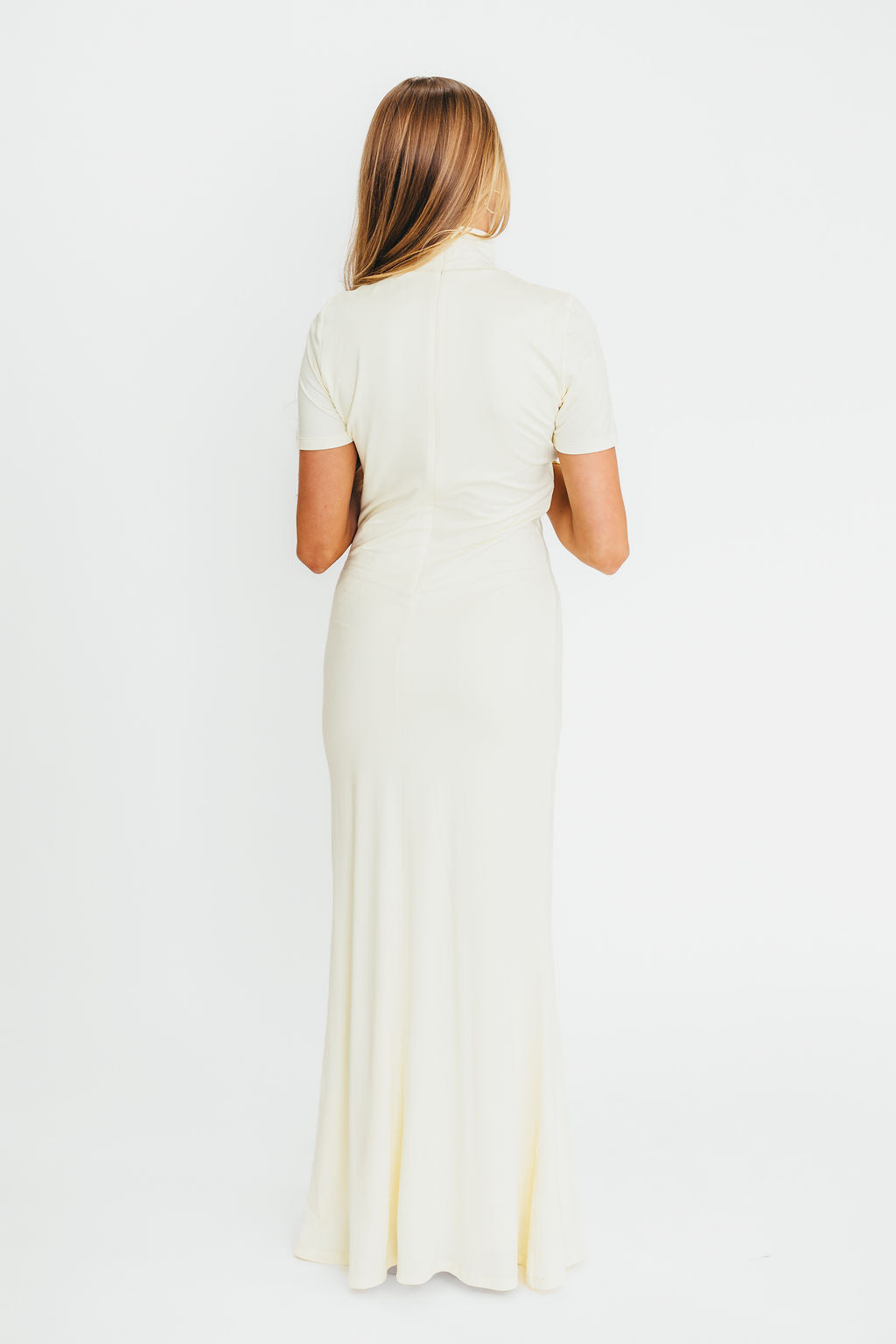 Ellis Maxi Dress in Ivory - Bump Friendly