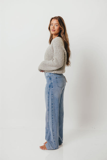 Pepper Cardigan Top in Heather Cloud