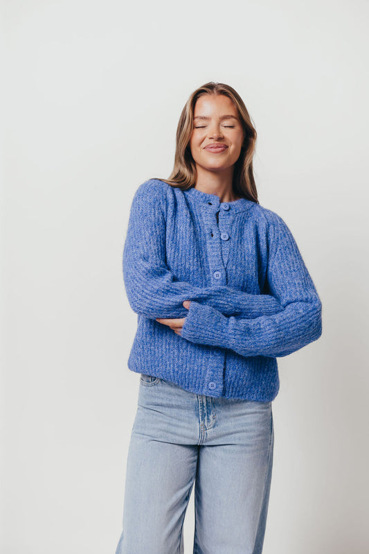 Jacques Cardigan Top in Cobalt Blue