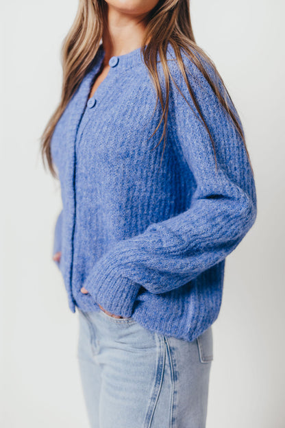 Jacques Cardigan Top in Cobalt Blue