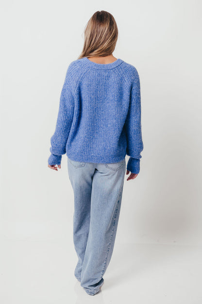 Jacques Cardigan Top in Cobalt Blue