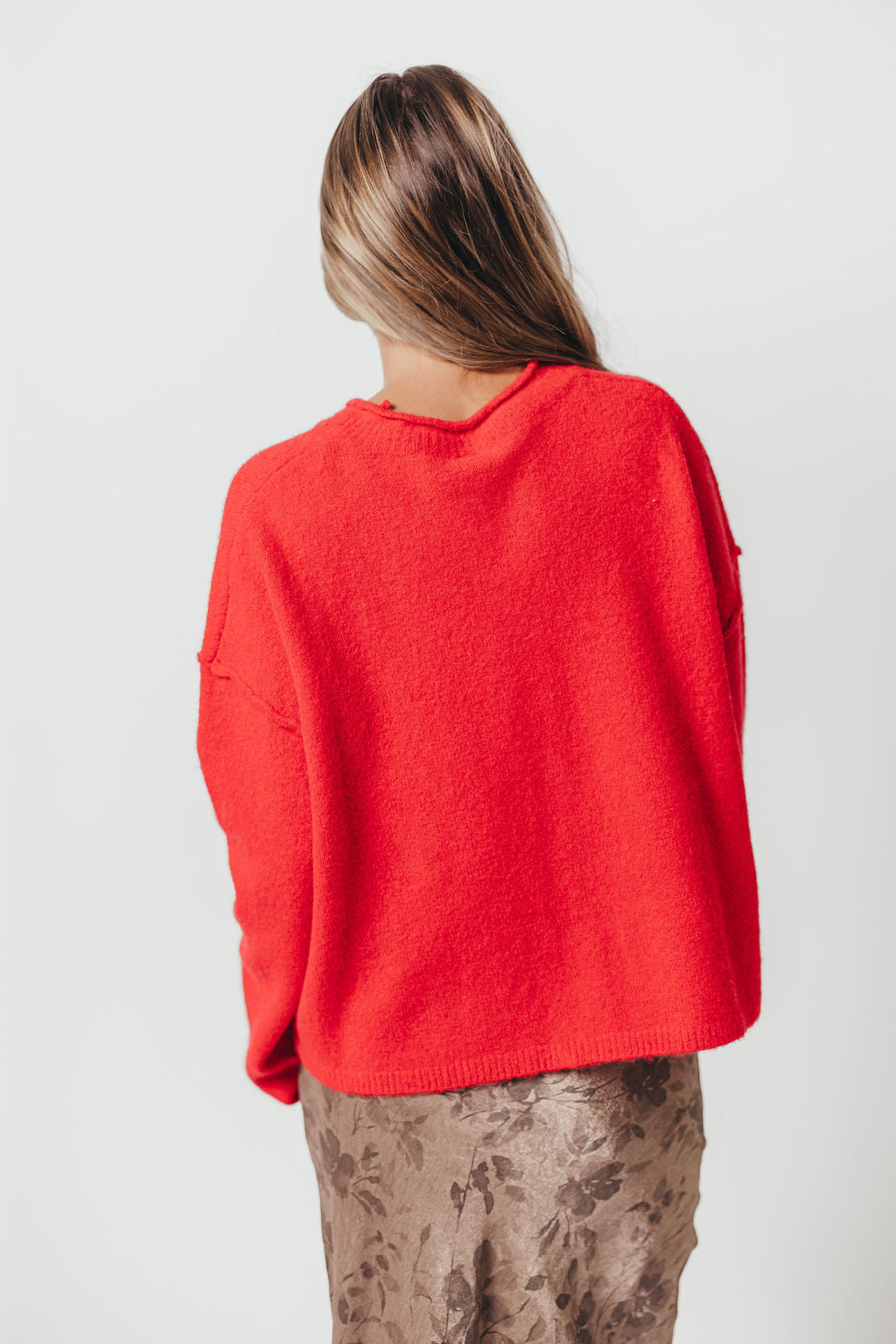 Kyla Cardigan Sweater in Poppy