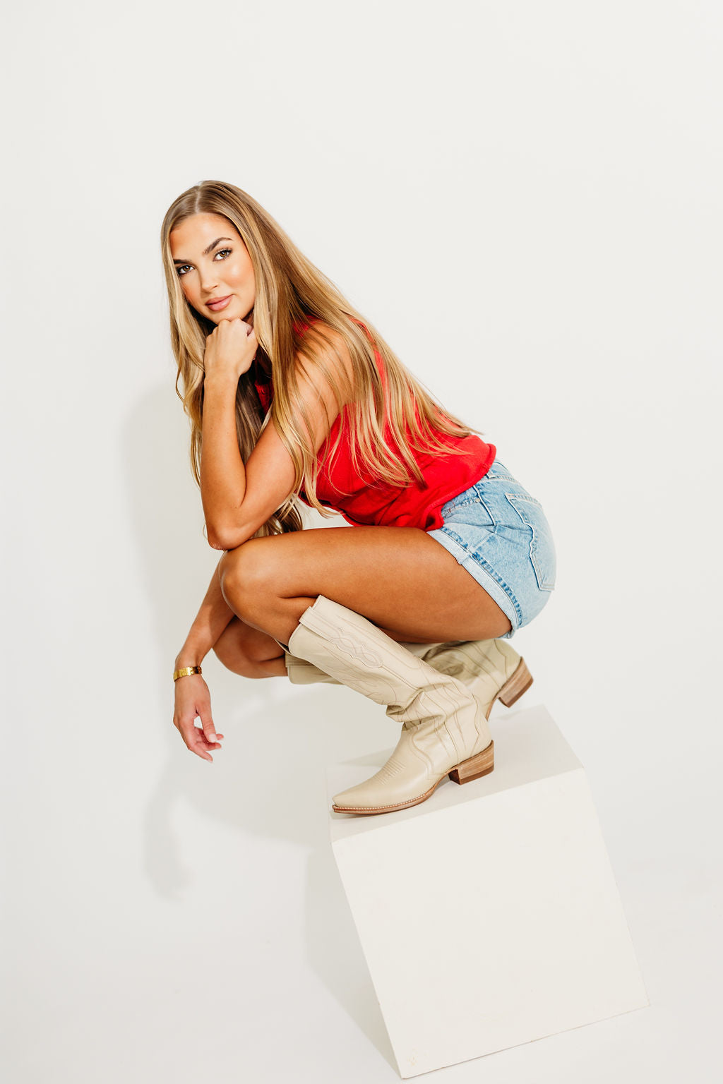 Rayna Vintage High Rise Shorts in Light Denim