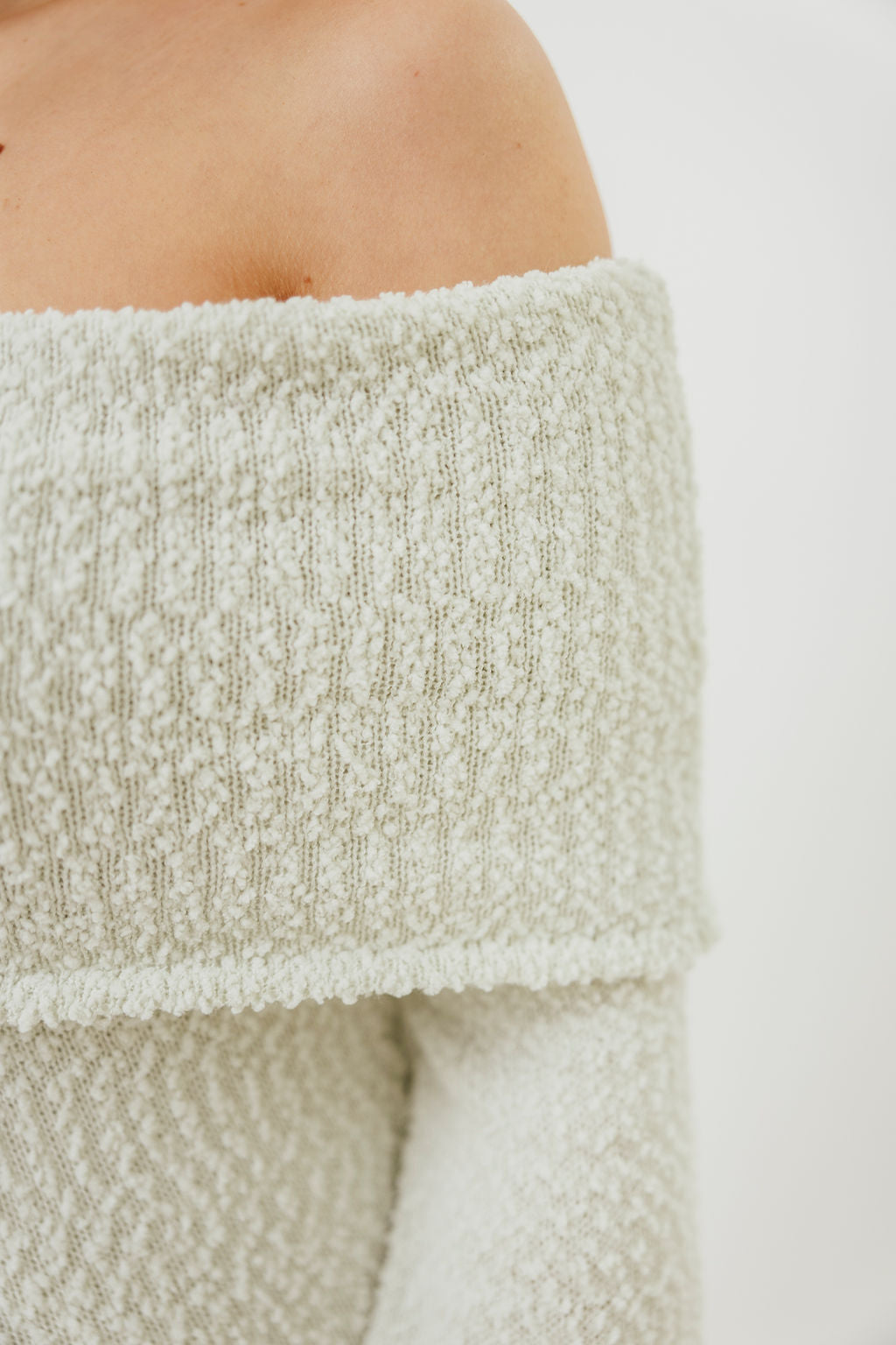 Nora Knit Maxi Dress in Seafoam- Bump Friendly