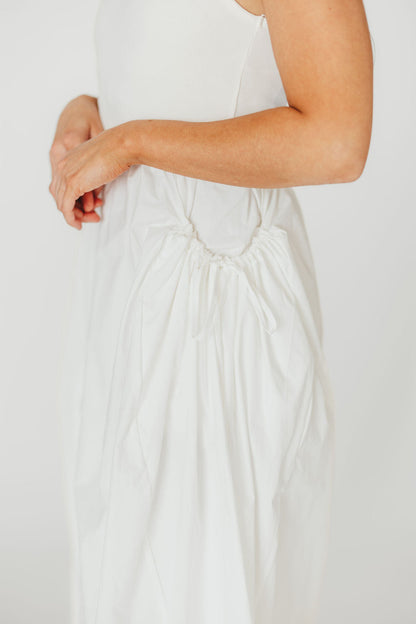 Lucca Midi Dress in Off-White