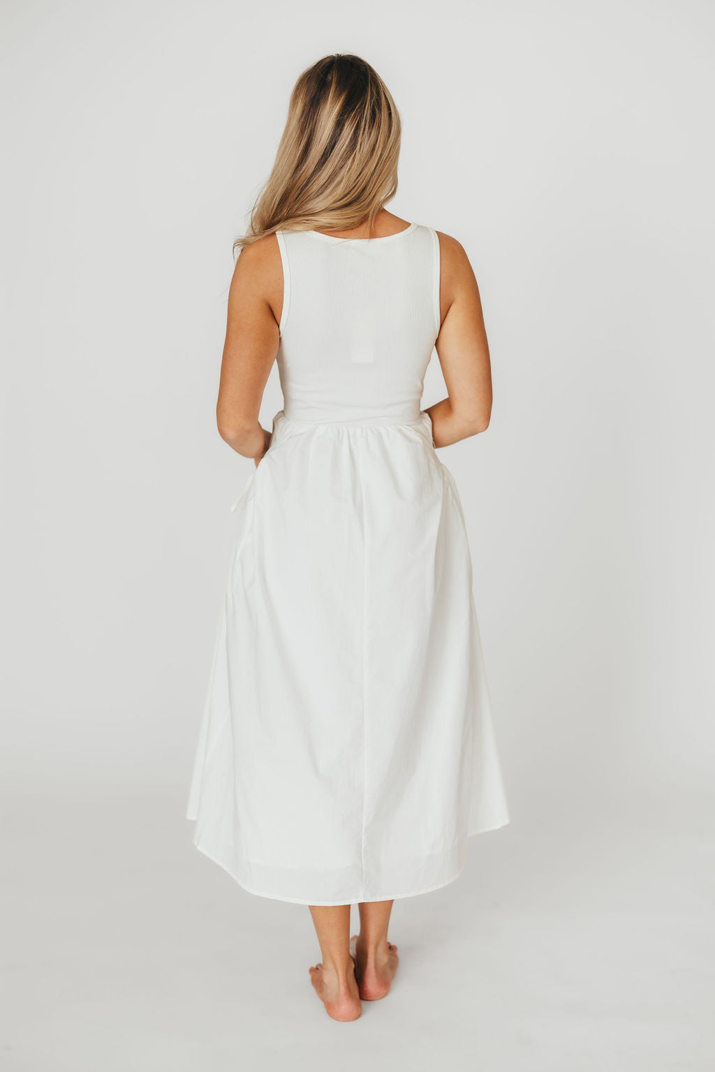 Lucca Midi Dress in Off-White