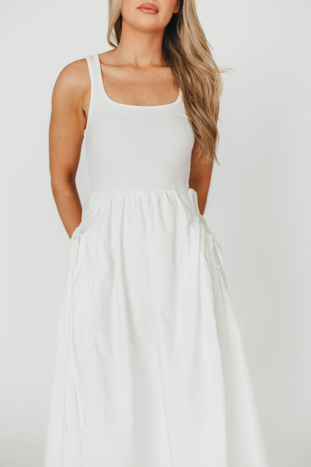 Lucca Midi Dress in Off-White