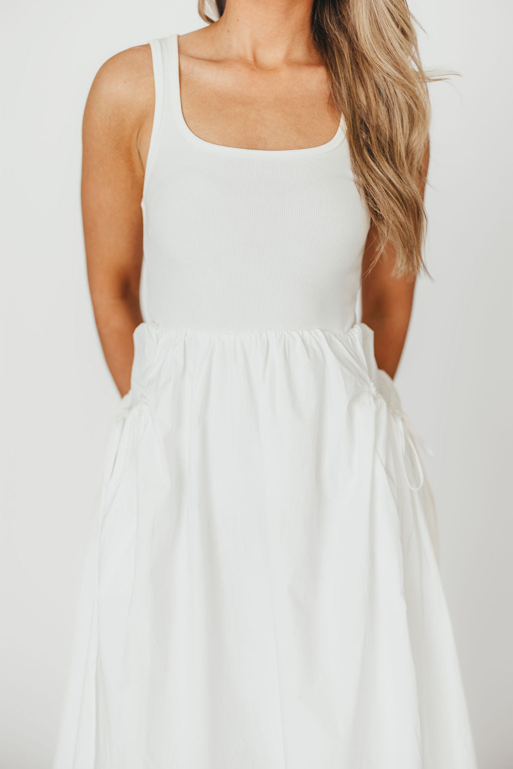 Lucca Midi Dress in Off-White
