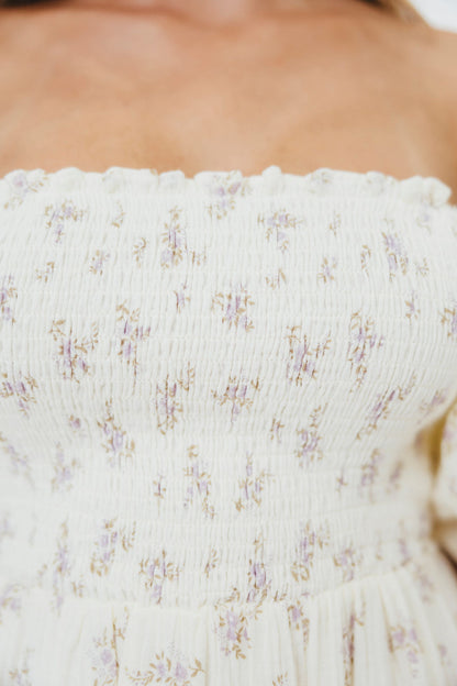 Livvy 100% Cotton Maxi Dress in Lilac Floral - Bump Friendly & Inclusive Sizing