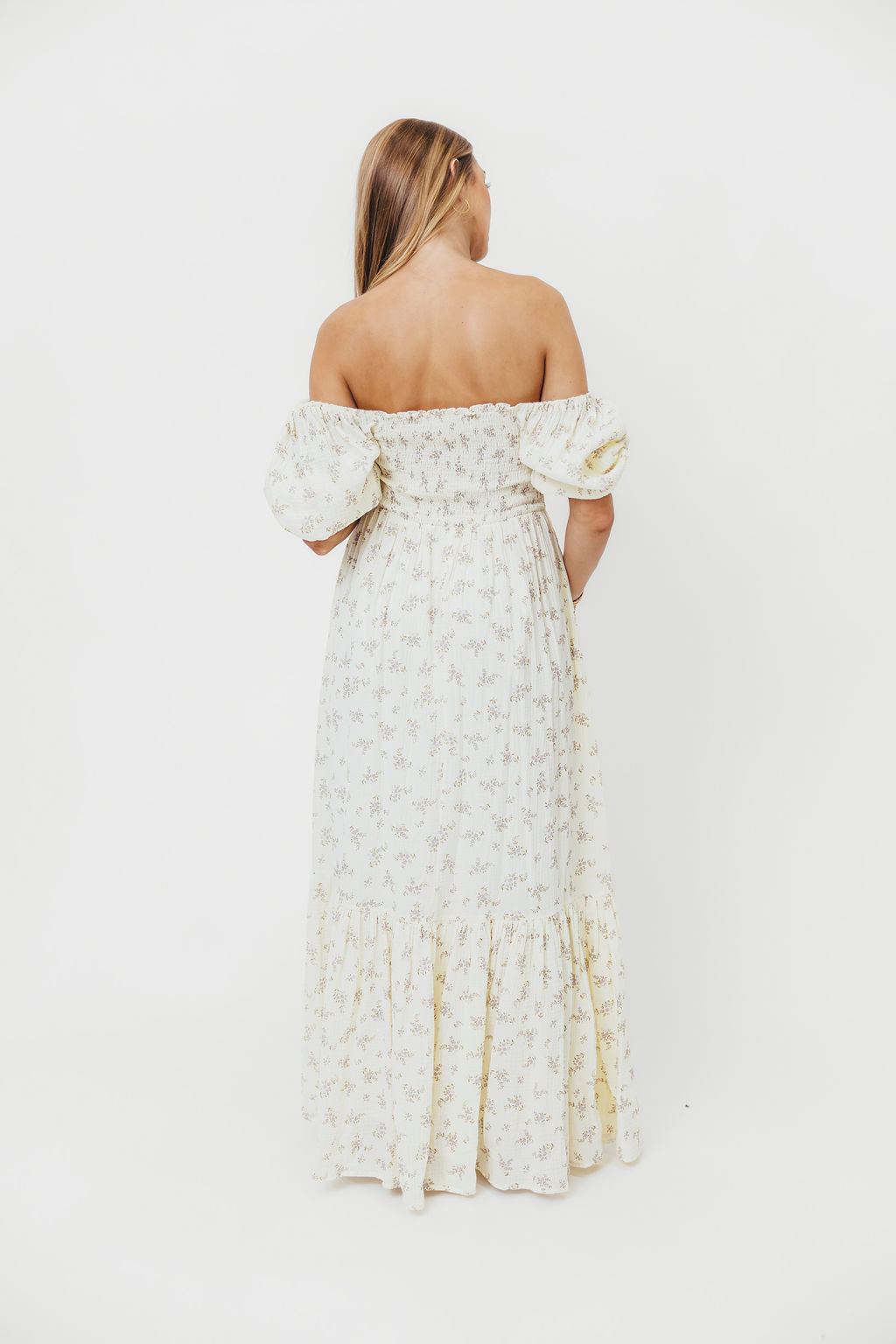 Livvy 100% Cotton Maxi Dress in Lilac Floral - Bump Friendly & Inclusive Sizing