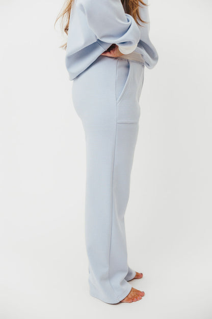Nixon Mini Striped Sweatpants in Blue and White