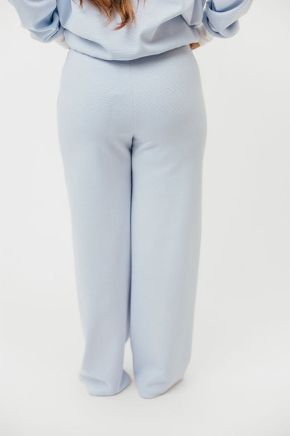 Nixon Mini Striped Sweatpants in Blue and White