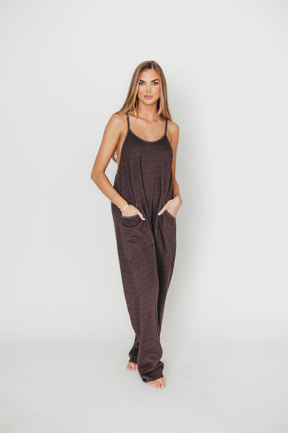 Raelynn Jumpsuit in Washed Black