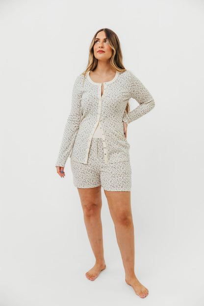 Rori Maternity Pajama Set in Ivory - Bump Friendly