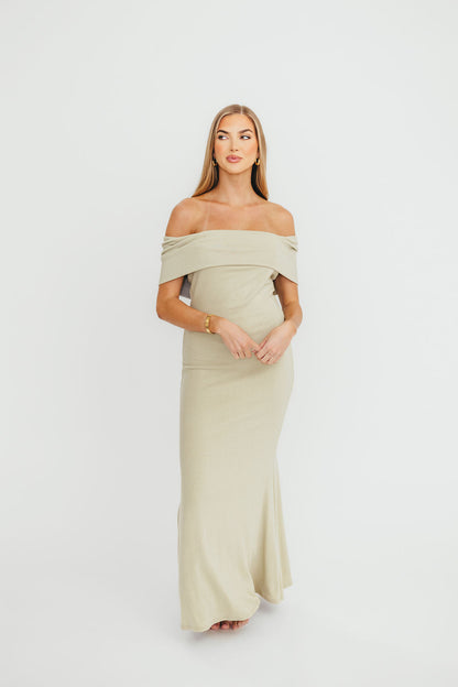 Monroe Maxi Dress in Sage - Bump Friendly