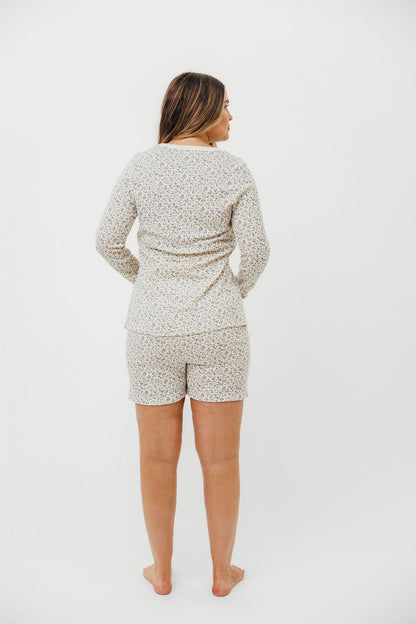 Rori Maternity Pajama Set in Ivory - Bump Friendly