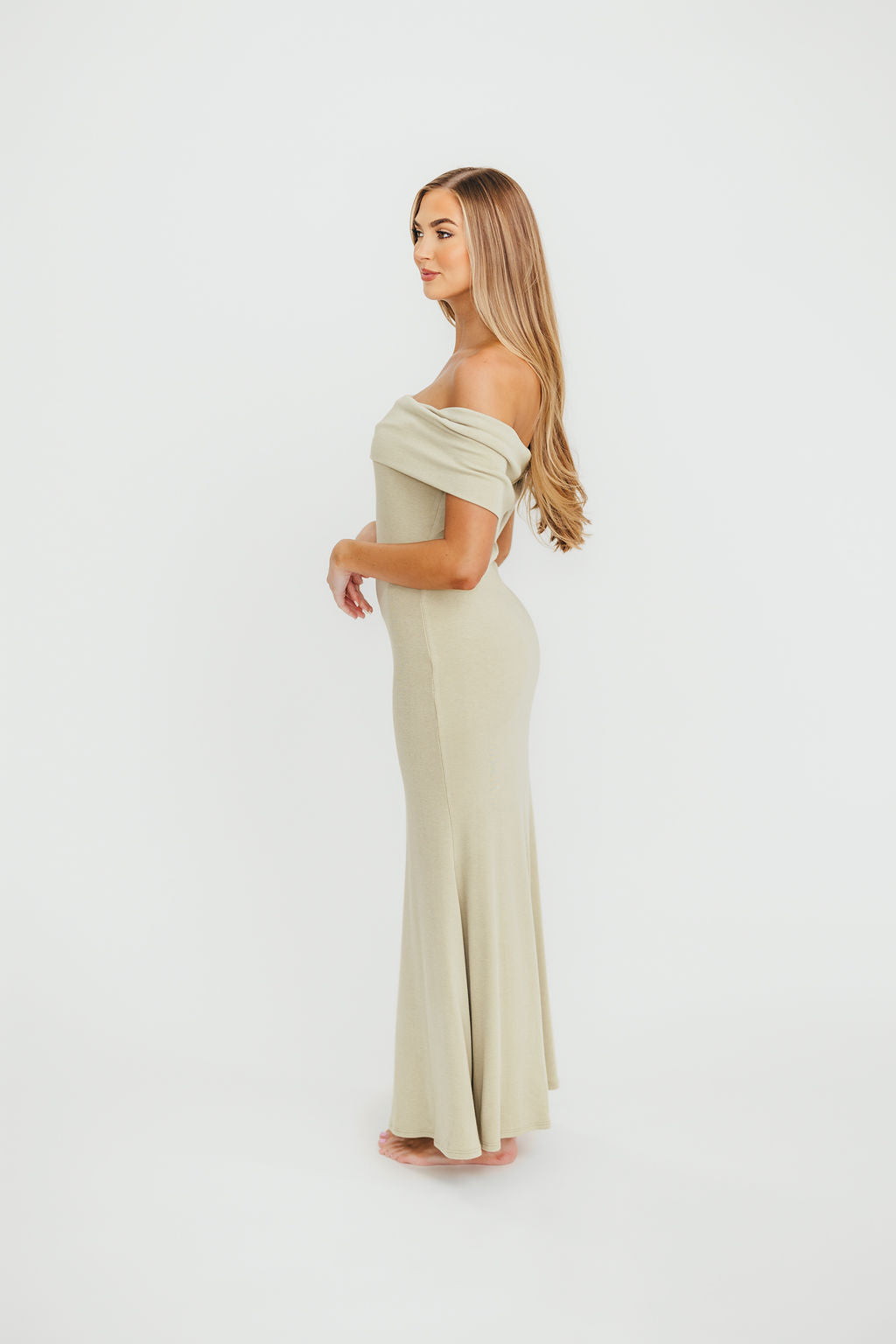 Monroe Maxi Dress in Sage - Bump Friendly