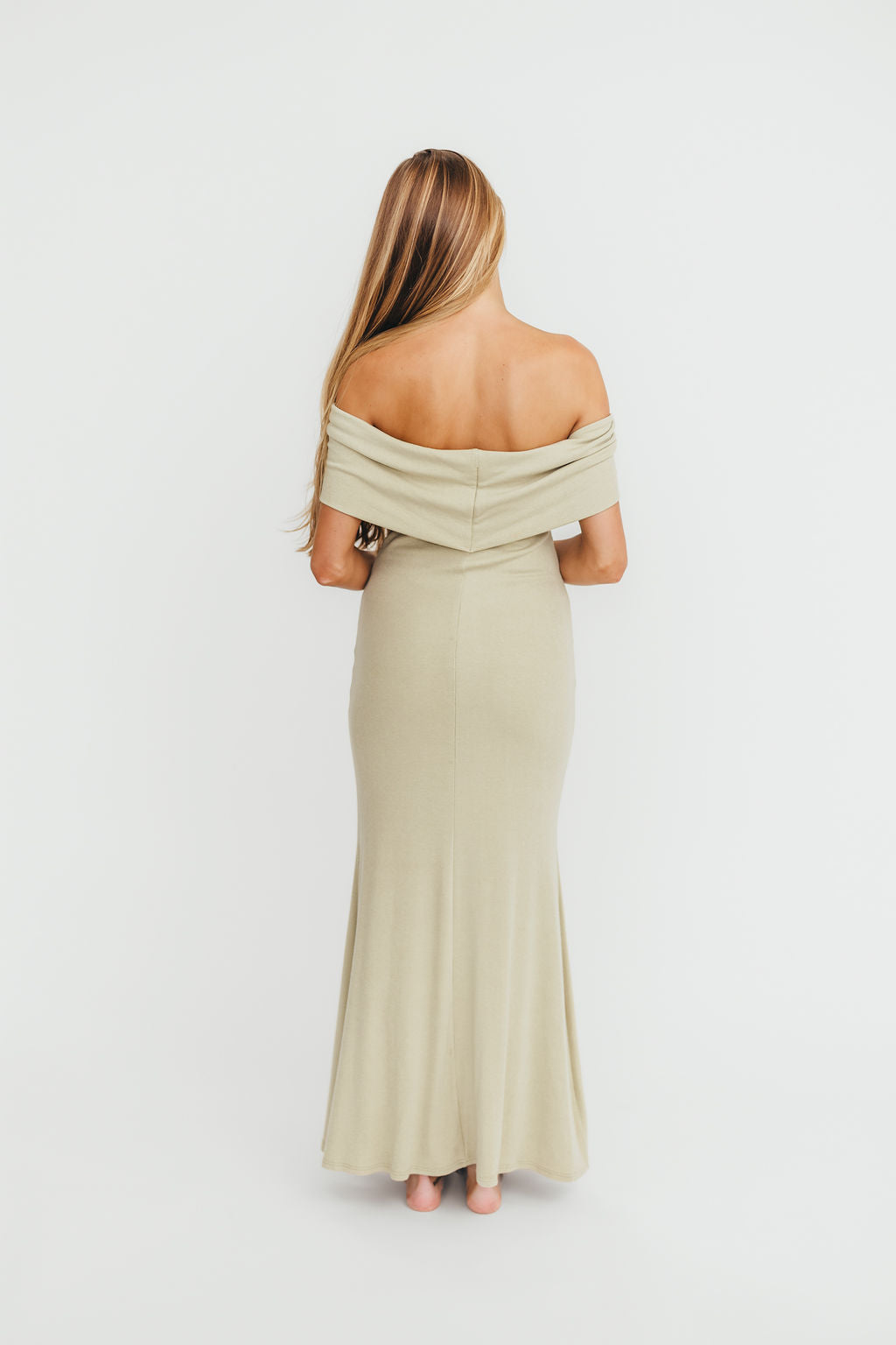 Monroe Maxi Dress in Sage - Bump Friendly