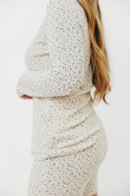 Rori Maternity Pajama Set in Ivory - Bump Friendly