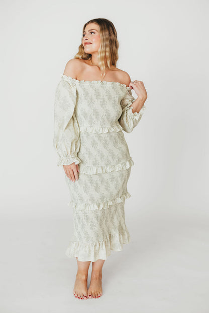 The Chloe Midi Dress in Sage - Bump Friendly
