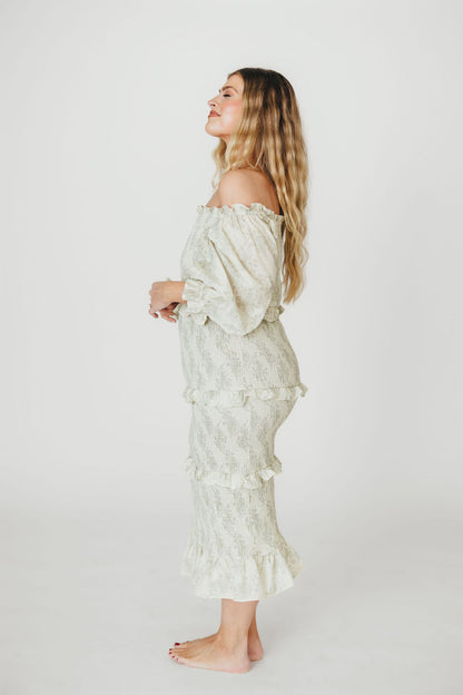 The Chloe Midi Dress in Sage - Bump Friendly