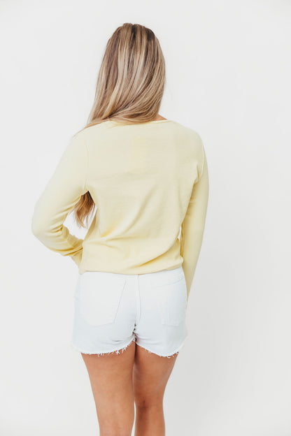 Austyn High Rise Side Slit Short in White