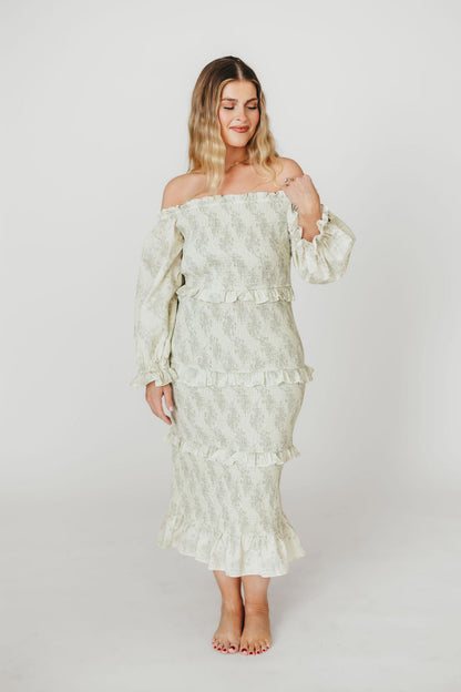 The Chloe Midi Dress in Sage - Bump Friendly