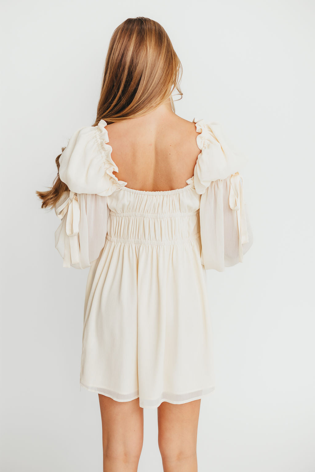 Macbeth Mini Dress in Cream