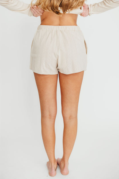 Andie Pointelle Short in Cream