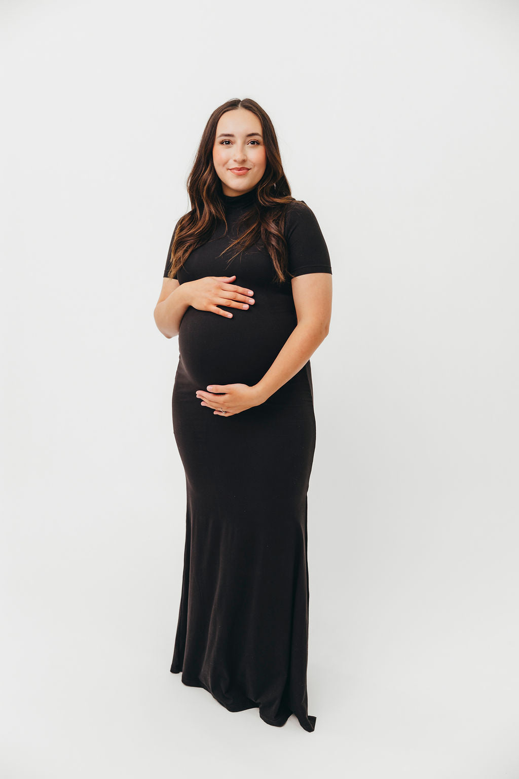 Ellis Maxi Dress in Black - Bump Friendly