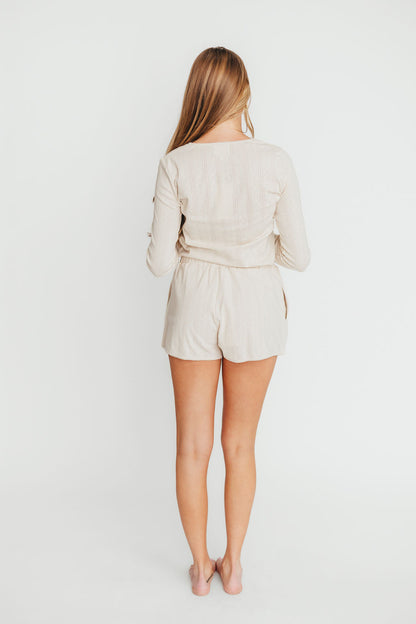 Andie Pointelle Short in Cream