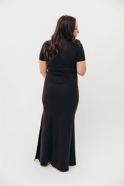 Ellis Maxi Dress in Black - Bump Friendly