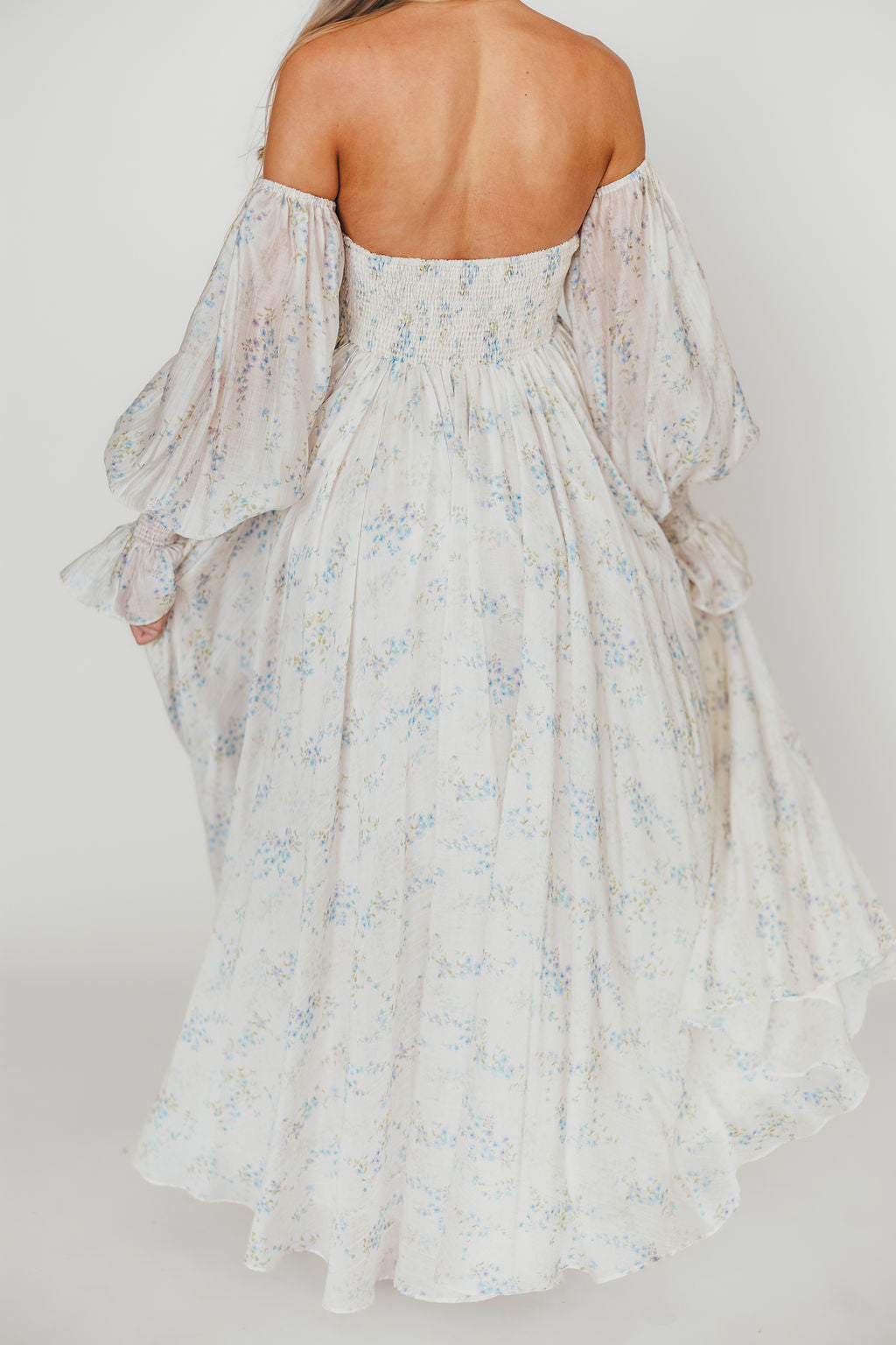 Dear Skye Floral Dress in Blue