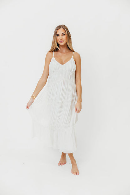 The Kendra Midi Dress in Cream