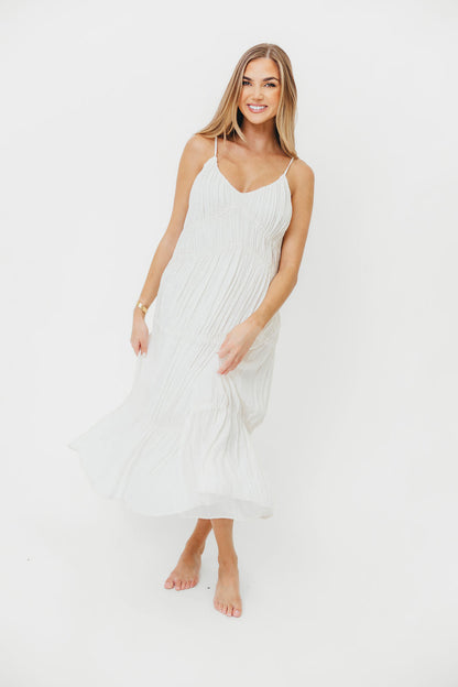 The Kendra Midi Dress in Cream