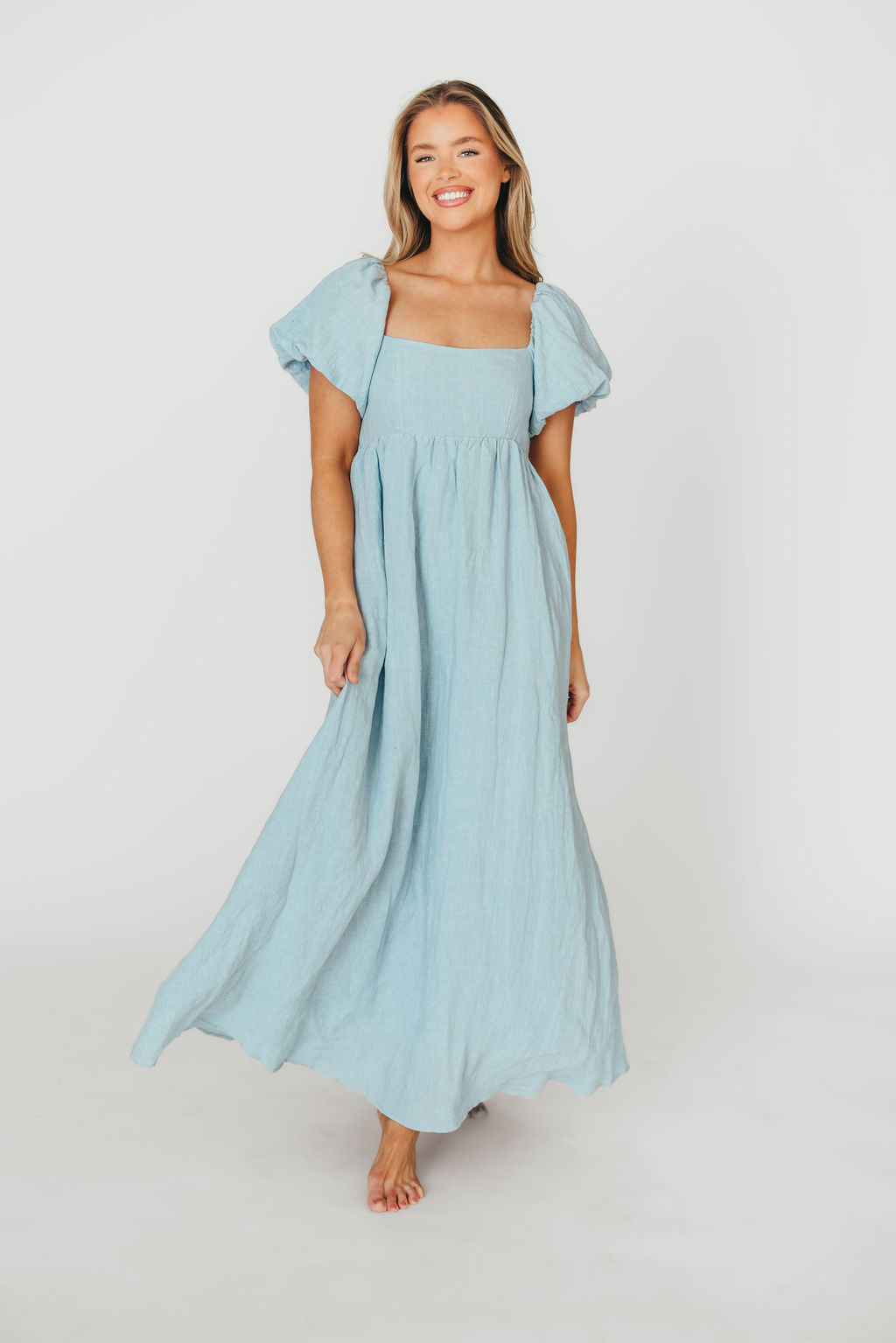 Candace Maxi Dress in Light Blue