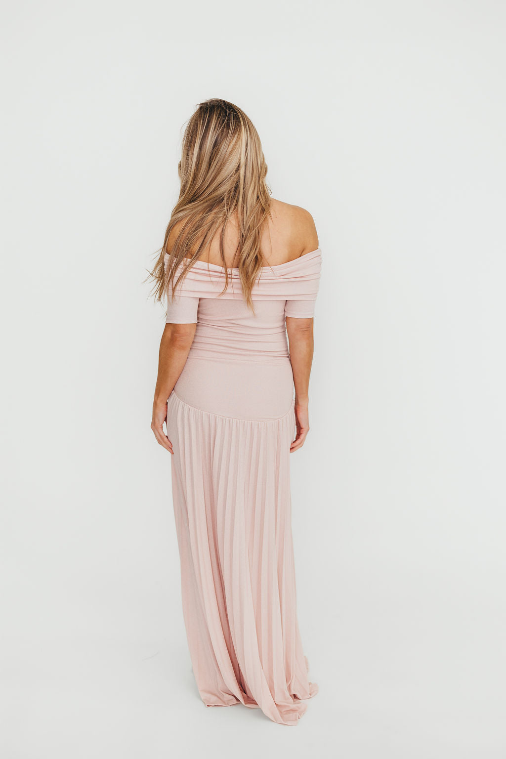 The Lennox Maxi Dress in Dusty Pink