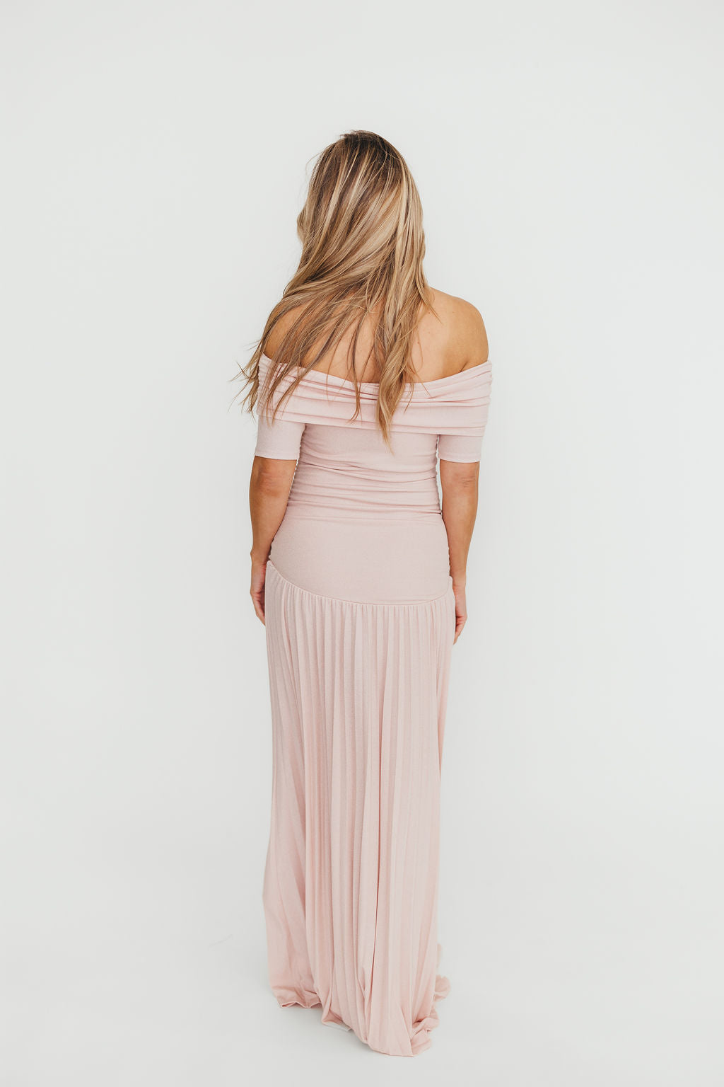 The Lennox Maxi Dress in Dusty Pink