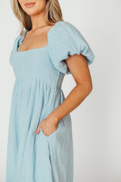 Candace Maxi Dress in Light Blue