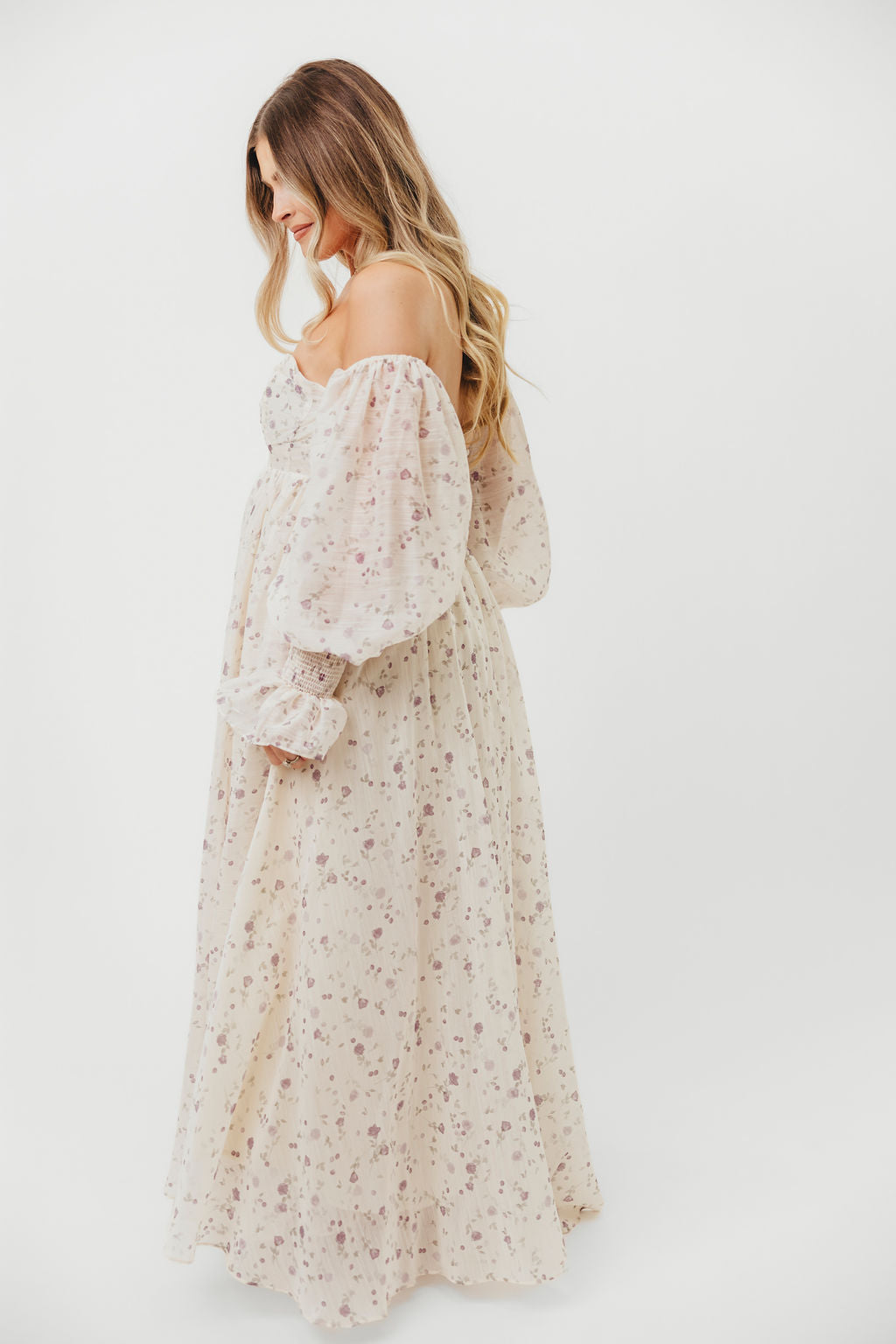 Dear Lily Maxi Dress in Lilac - Bump Friendly