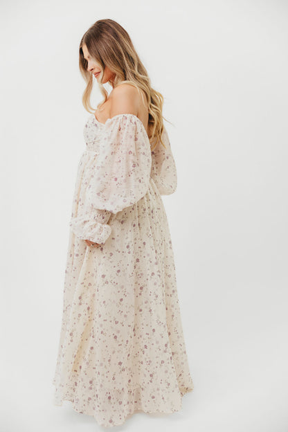 Dear Lily Maxi Dress in Lilac - Bump Friendly