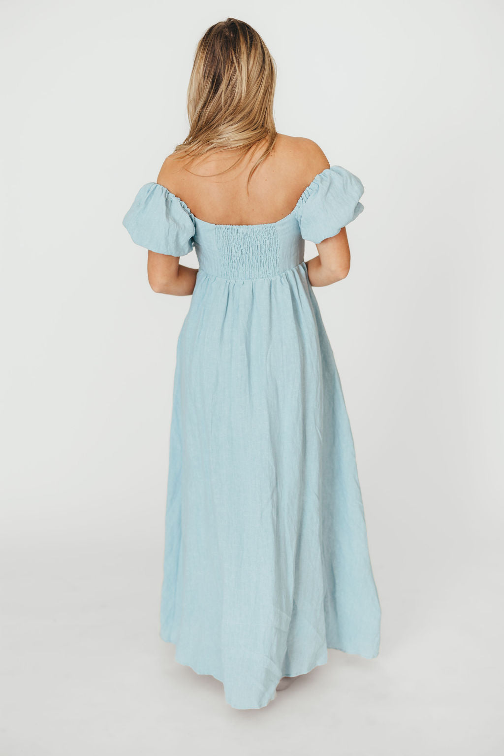 Candace Maxi Dress in Light Blue
