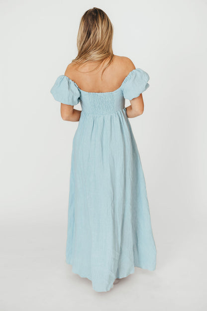 Candace Maxi Dress in Light Blue